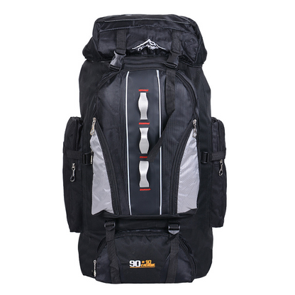 hiking backpack,80L 100L, large capacity,  outdoor adventures, convenience, load-bearing, thick Oxford fabric, rainforest, scratch resistance, versatile carrying, ergonomic design, breathable mesh padding, maximum back support, air convection, ventilation, heat elimination, unmatched versatility, backpackers, hikers, travelers, assault survival backpack, trekking, reliable companion, exploration.