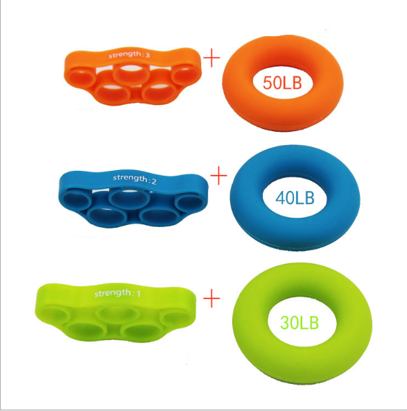 Powerful Silicone Finger Rings: Boost Finger Strength and Grip Training | Three Levels of Difficulty