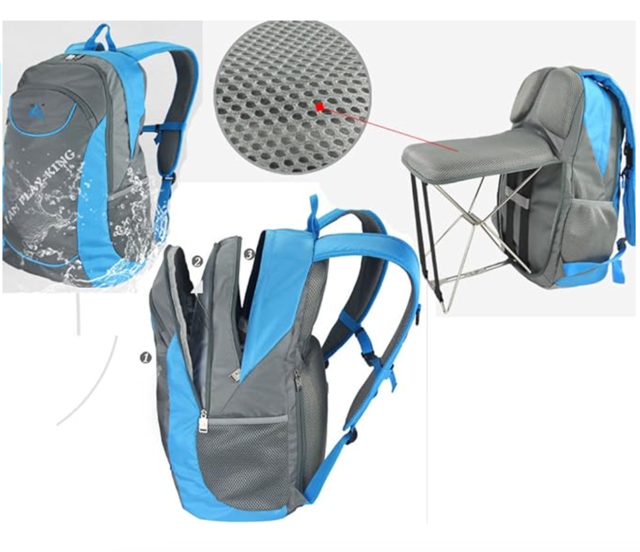 AdventurePro Multi-Functional Outdoor Backpack with Folding Chair