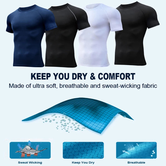 Compression Sport Shirt with Spider Print