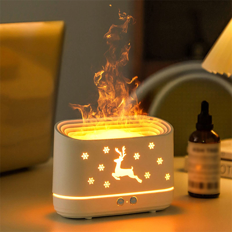 Yuletide Glow: Festive Fire Aromatherapy Diffuser