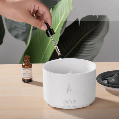 Volcano Serenity: Aromatherapy with Oil Diffusion