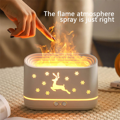 Yuletide Glow: Festive Fire Aromatherapy Diffuser