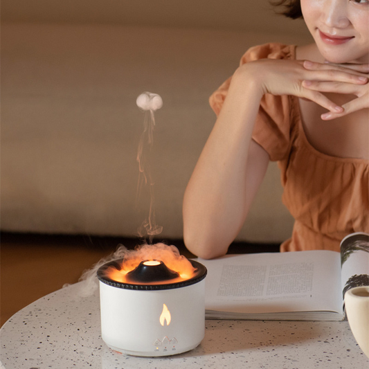 Volcano Sérénité : Humidificateur d'aromathérapie avec diffusion d'huile