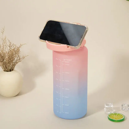 2L Large Capacity Water Bottle with Straw