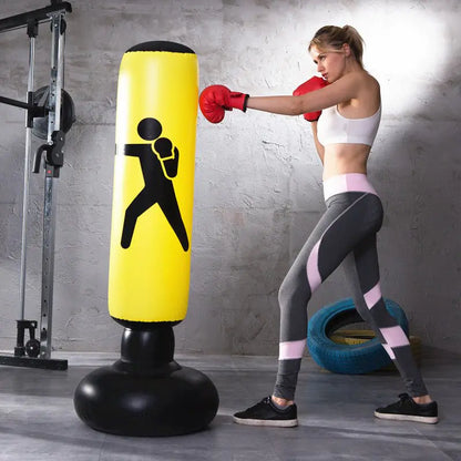 Fitness inflatable boxing column