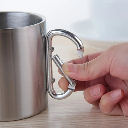 Carabiner Hook Camping Stainless Steel Cup