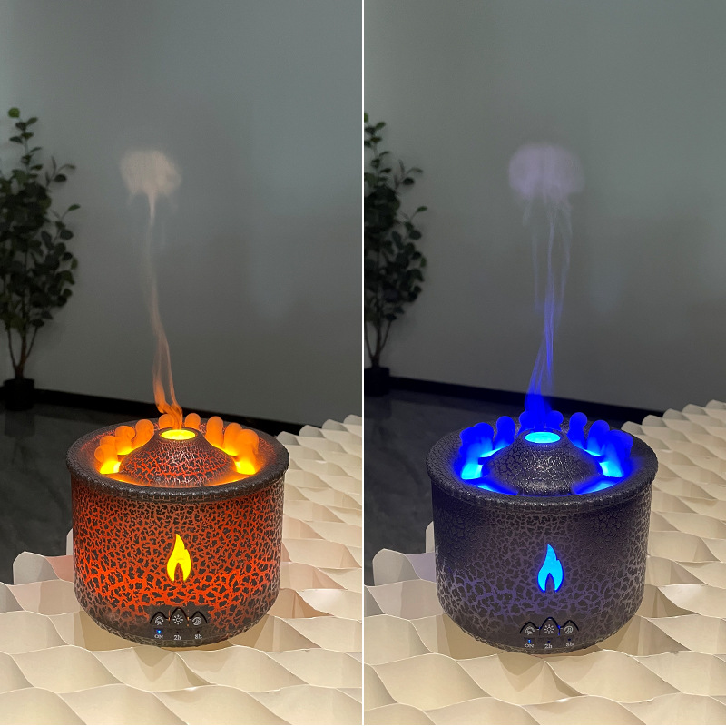 Volcano Serenity: Aromatherapy with Oil Diffusion