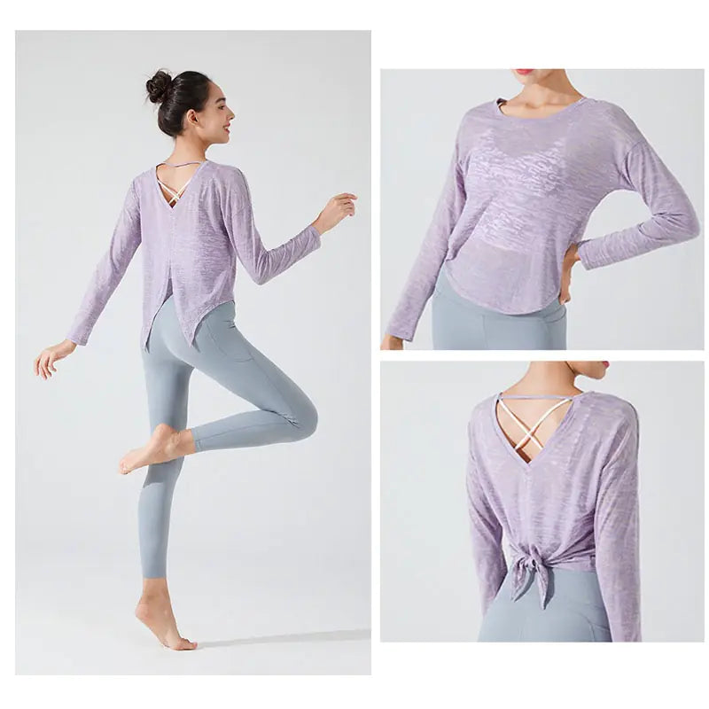 Fitness Yoga Loose Sportswear Blouse