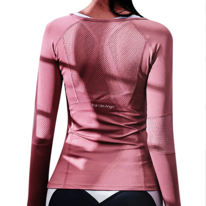 Seamless Long Sleeve Women's Sports Shirt