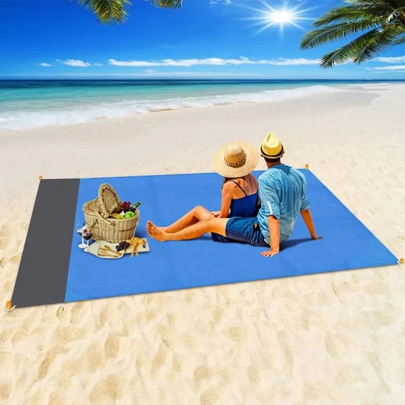 Waterproof Pocket Beach Blanket: Portable Camping Mat