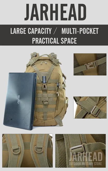 Military Backpack-Waterproof Hiking Survival Bag