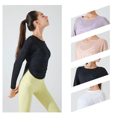 Fitness Yoga Loose Sportswear Blouse