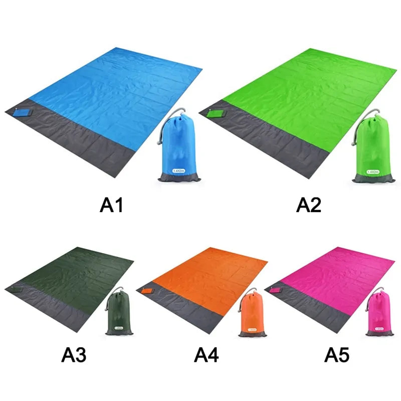 Waterproof Pocket Beach Blanket: Portable Camping Mat