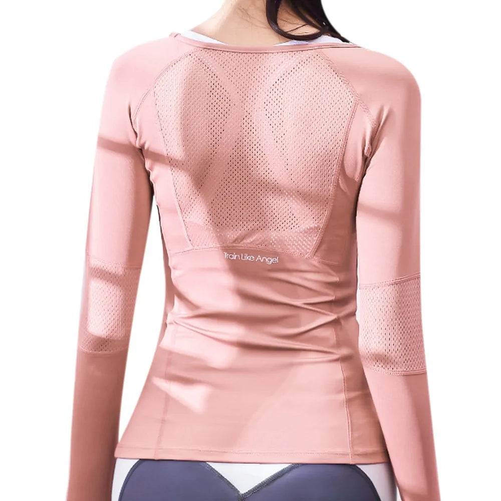 Seamless Long Sleeve Women's Sports Shirt