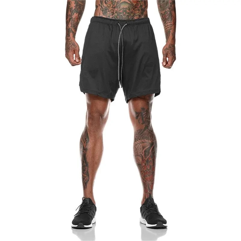 Men's Fitness Shorts: Breathable Mesh Quick Dry Sport Shorts