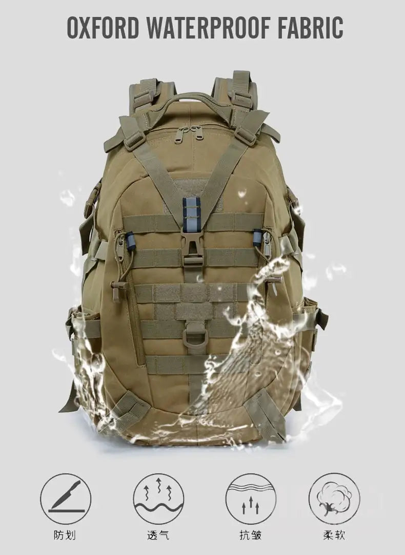 Military Backpack-Waterproof Hiking Survival Bag