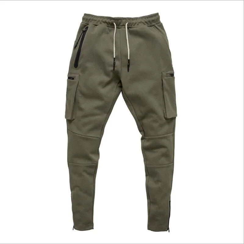 Men's Slim Fit Cotton Joggers: Sport Sweatpants for Running and Bodybuilding