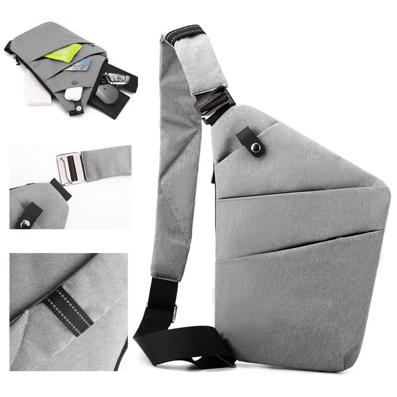 Men Right And Left Shoulder Crossbody Bag