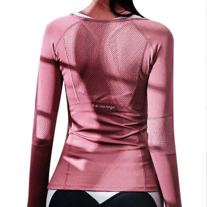 Seamless Long Sleeve Women's Sports Shirt